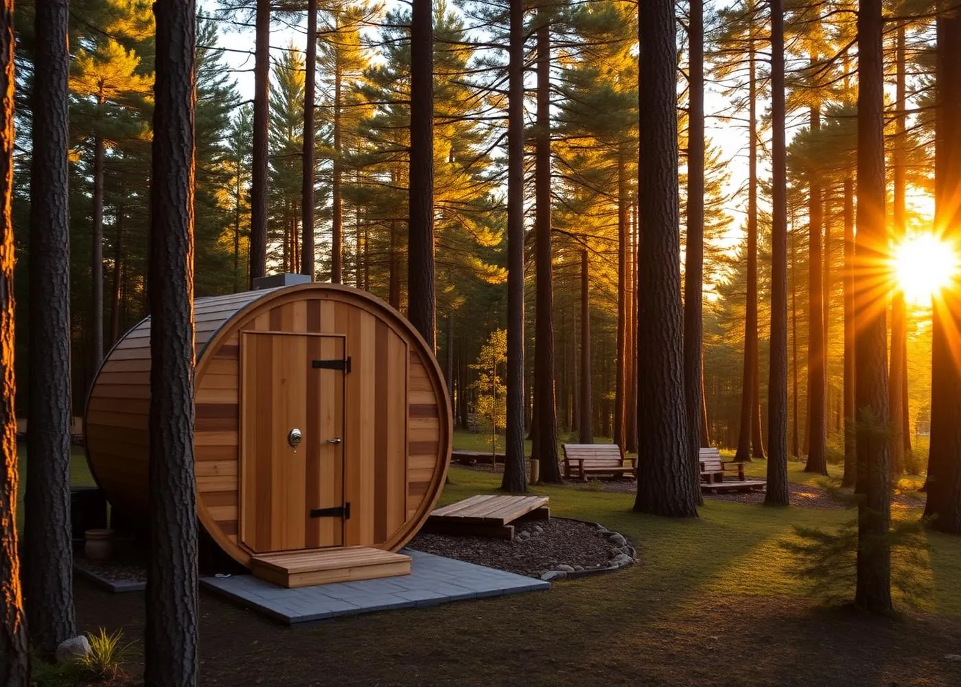Outdoor Barrel Saunas